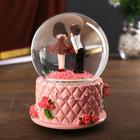 Сувенир полистоун водяной шар музыка механический "Свидание" МИКС 15,5х10х10 см - фото 43833065