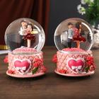 Сувенир полистоун водяной шар музыка механический "Свидание" МИКС 15,5х10х10 см - фото 43702382