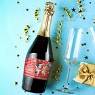 Наклейка на бутылку "Шампанское Новогоднее" мечты сбываются, 12х8 см - Фото 2