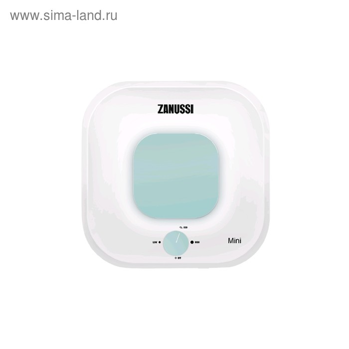 Водонагреватель Zanussi ZWH/S 10 Mini U, накопительный, 2 кВт, 10 л, бело-зелёный 51296