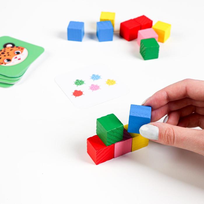 Настольная игра «Весёлые кубики» с деревянными вложениями - фото 1907114320