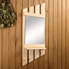 Зеркало «Диагональ», в деревянной раме, 2 крючка - Фото 2