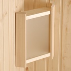 Абажур для бани и сауны, дерево, с настенный, угловой, со вставкой из белого стекла, «Добропаровъ»  (артикул 5122691)  большой выбор товаров оптом и в розницу по низким ценам с доставкой