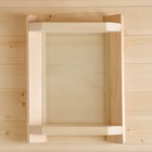 Абажур деревянный, белое стекло - Фото 5