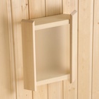 Абажур для бани и сауны, деревянный, настенный, со вставкой из белого стекла, «Добропаровъ»  (артикул 5122693)  большой выбор товаров оптом и в розницу по низким ценам с доставкой