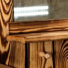 Зеркало «Диагональ», 78×35 см, обожжённое дерево, «Добропаровъ» - Фото 3