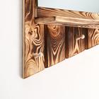 Зеркало «Диагональ», 78×35 см, обожжённое дерево, «Добропаровъ» - Фото 9