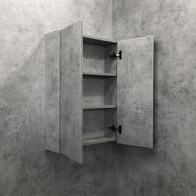 Шкаф подвесной COMFORTY «Осло – 60», 580×180×800 мм, цвет бетон светлый