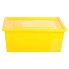 Ящик для игрушек, с крышкой, «Веселый зоопарк», объём 30 л, цвет жёлтый - фото 3971762