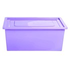 Ящик для игрушек с крышкой, «Весёлый зоопарк», объем 30 л, цвет фиолетовый - Фото 5