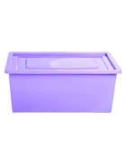 Ящик для игрушек с крышкой, «Весёлый зоопарк», объем 30 л, цвет фиолетовый - Фото 6