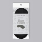 Маска для сна, сатиновая, резинка одинарная, 19×8.5 см, чёрная - Фото 5