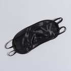 Маска для сна, сатиновая, с носиком, двойная резинка, 19 × 8,5 см, цвет чёрный - фото 6309124