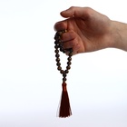 Чётки мусульманские шар №10 «Тигровый глаз», 35 бусин с перемычками - фото 30752147