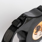 Рулетка "Body guard", 3 м, вес животного до 18 кг, черная - фото 46774782