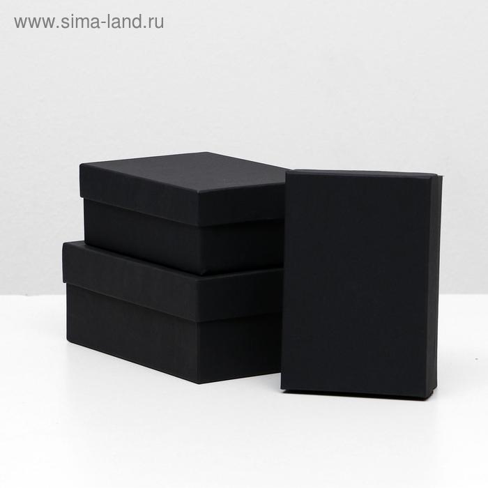 Набор коробок 3 в 1 "Черная точка", 19 х 12 х 7,5 - 15 х 10 х 5 см - Фото 1