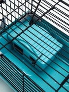 Клетка-мини для грызунов «Пижон» №1, 27×15×13 см, укомплектованная, бирюзовая - Фото 10