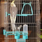 Клетка для птиц "Пижон" №101, хром , укомплектованная, 41х30х65 см, бирюзовая - Фото 6