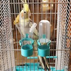 Клетка для птиц "Пижон" №102, хром, укомплектованная, 41х30х76 см, бирюзовая - Фото 6