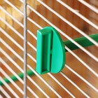Клетка для птиц "Пижон" №102, хром, укомплектованная, 41х30х76 см, зеленый микс - Фото 11