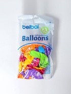 Воздушные шары латексные 14" «С днём рождения!», 25 шт., шелкография, МИКС - фото 60897620