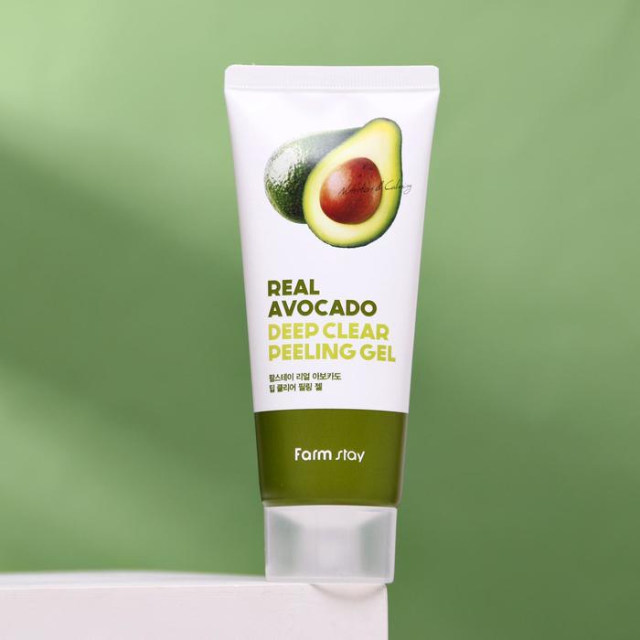 Гель для лица FarmStay, отшелушивающий, с экстрактом авокадо, 100 мл 20265