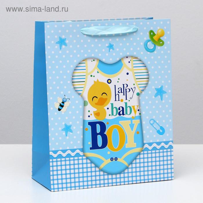 Пакет ламинированный "Happy Baby" 26x32x12 - Фото 1