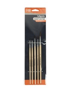 Набор кистей для рисования, белка, 5 штук: № 1, 2, 3, 4, 5, круглые, деревянная ручка, международный размер 4725845