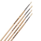 Набор кистей для рисования, коза, 4 штуки: № 1, 2, 3, 4, круглые, деревянная ручка, международный размер - Фото 9