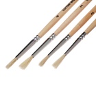 Набор кистей для рисования, коза, 4 штуки: № 1, 2, 3, 4, круглые, деревянная ручка, международный размер - Фото 9