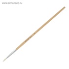 Набор кистей для рисования, коза, 4 штуки: № 1, 2, 3, 4, круглые, деревянная ручка, международный размер - Фото 3