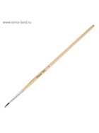 Набор кистей для рисования, пони, 5 штук: № 1, 2, 3, 4, 5, круглые, деревянная ручка, международный размер - Фото 8