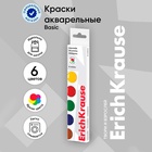 Акварель ErichKrause, 6 цветов, без кисти, картон, европодвес (облегчённая упаковка) - Фото 5