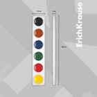 Акварель ErichKrause, 6 цветов, без кисти, картон, европодвес (облегчённая упаковка) - Фото 4