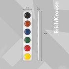 Акварель ErichKrause, 6 цветов, без кисти, картон, европодвес (облегчённая упаковка) - Фото 8