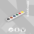 Акварель ErichKrause, 6 цветов, без кисти, картон, европодвес (облегчённая упаковка) - Фото 3
