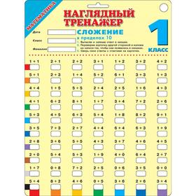 

Математика. Сложение в пределах 10. 1 класс