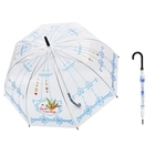 Зонт детский полуавтоматический "Птица счастья", r=43,5см, цвет чёрный/голубой - Фото 1