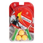 Набор для настольного тенниса, 1 звезда, 2 ракетки, 3 шарика - фото 9018828