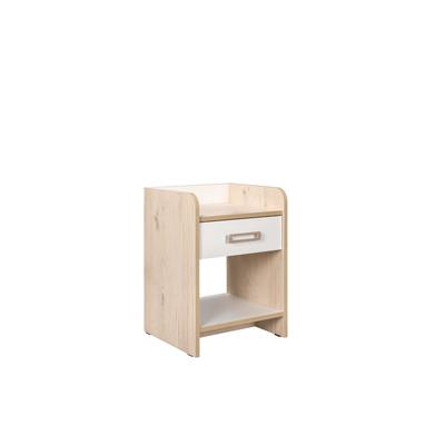 Тумба прикроватная «Веста 13.76», 400×372×551 мм, цвет гаскон пайн светлый/белый шагрень