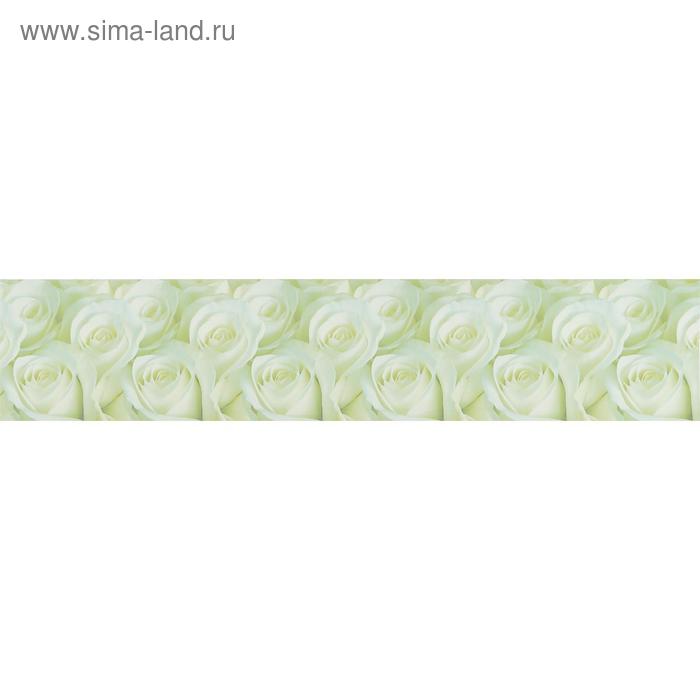 Кухонный фартук ПВХ "Белые розы" 3000x600мм