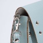 Сумка-мессенджер на клапане L-CRAFT, наружный карман, длинный ремень, цвет голубой - Фото 5