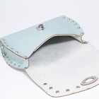 Сумка-мессенджер на клапане L-CRAFT, наружный карман, длинный ремень, цвет голубой - Фото 7