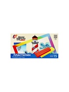 Пластилин 15 цветов 300 г "Школа творчества" - фото 6578280