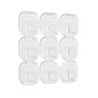 Держатель самоклеящийся для проводов и гирлянд ТУНДРА krep, 15×15 мм, 18 шт. - Фото 7