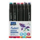 Маркеры для скетчинга двусторонние Mazari Fantasia, 24 цвета, Main colors (основные цвета) - Фото 2