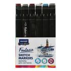 Маркеры для скетчинга двусторонние Mazari Fantasia, 36 цветов, Main colors (основные цвета) - фото 22666549