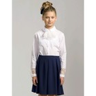 Блузка для девочек, рост 152 см, цвет белый - фото 109842256