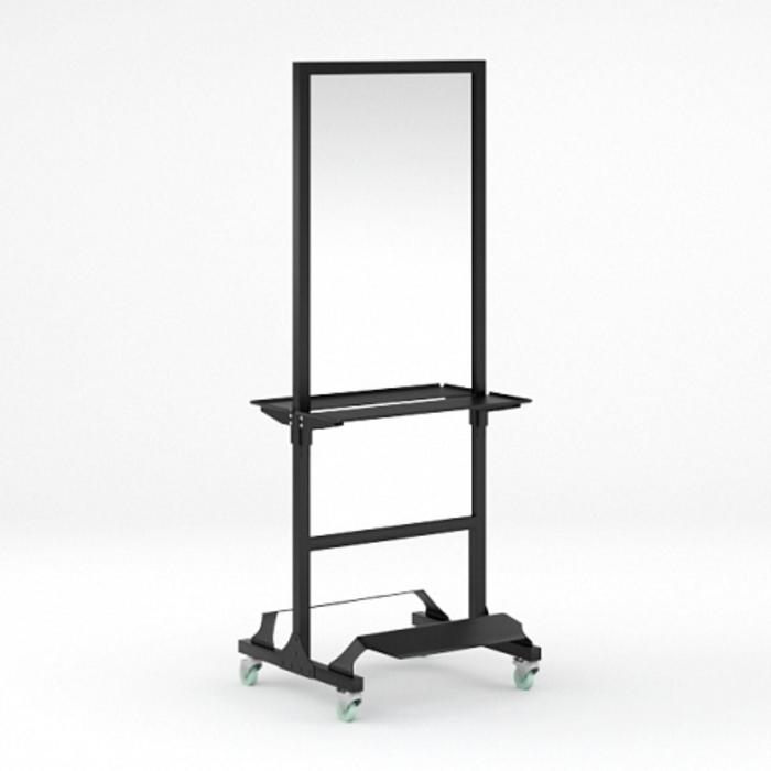 Мобильное парикмахерское зеркало Modus, с двумя подножками, цвет чёрный - фото 1908573803