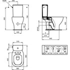 Унитаз напольный Ideal Standard TESI AquaBlade T008701, без бачка - Фото 7